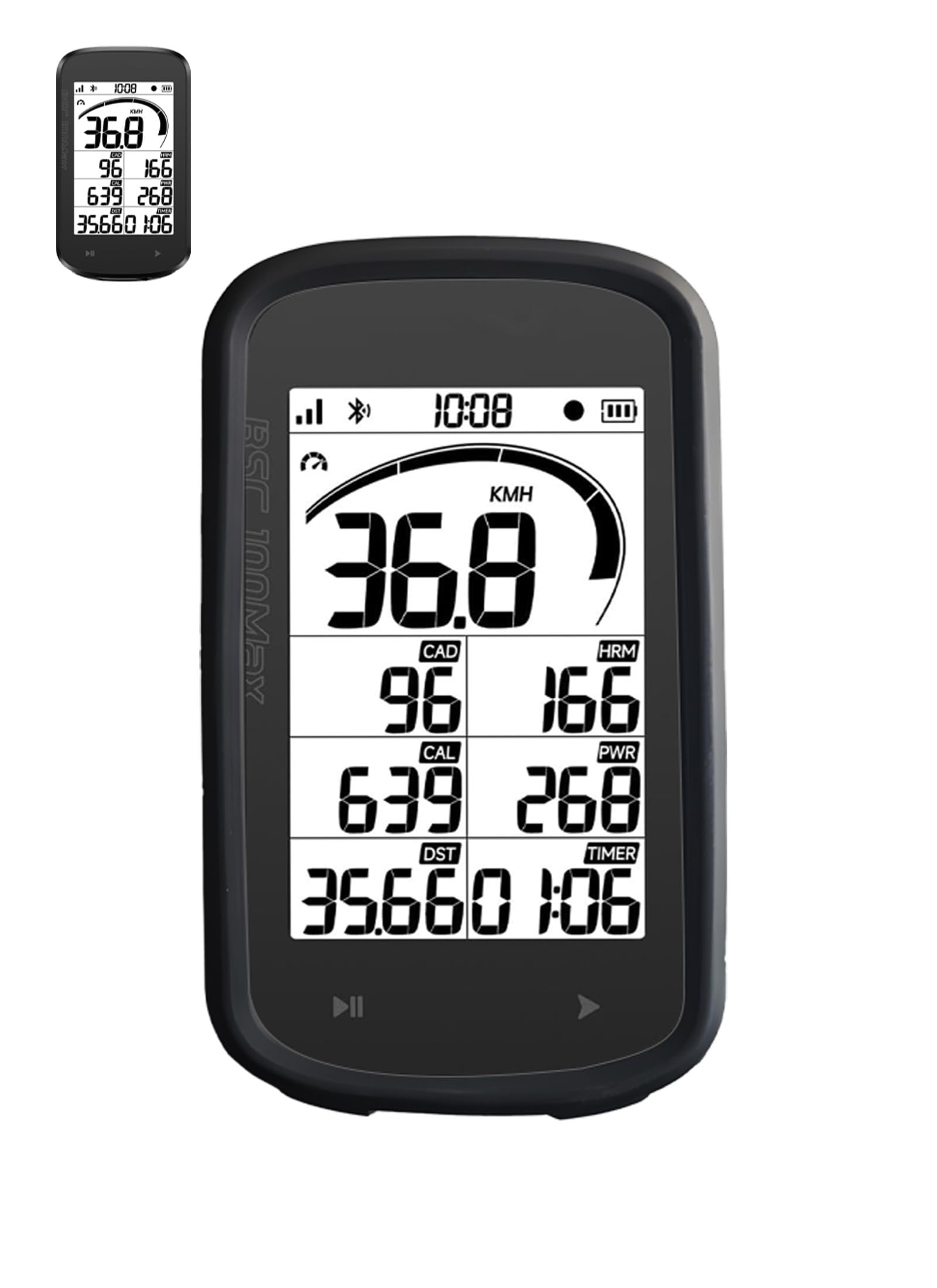 Case for iGPSPORT BSC100MAX 3" GPS Bike Computer,UYRUREL Premium Sillence Material,Shock-Absorbing and Anti Drop Protection Soft Shell,Black.