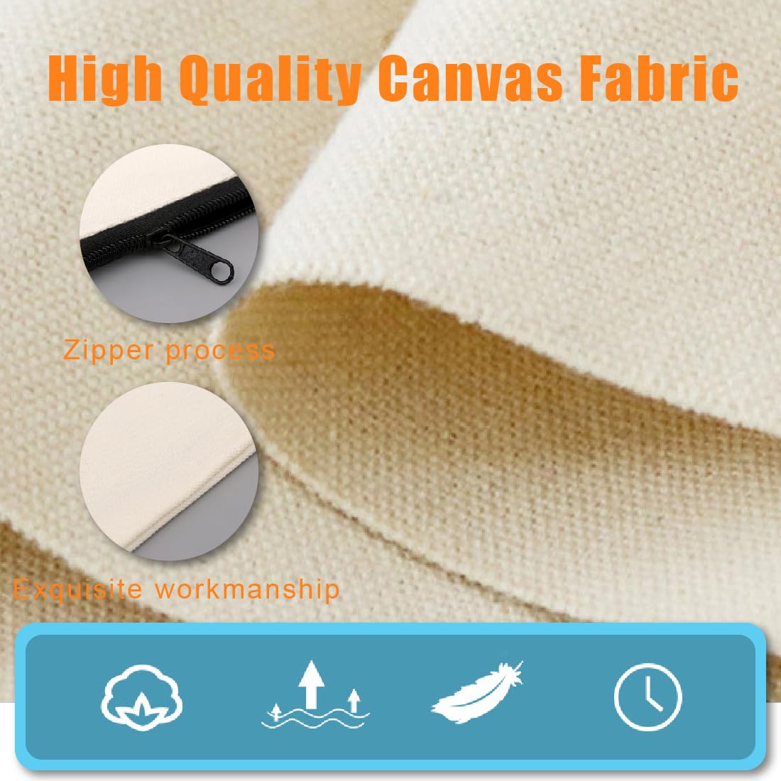 12 Borse In Tela Bianche Vuote Con Cerniera - Per Trucco, Pittura, DIY, Regali - Foto 13