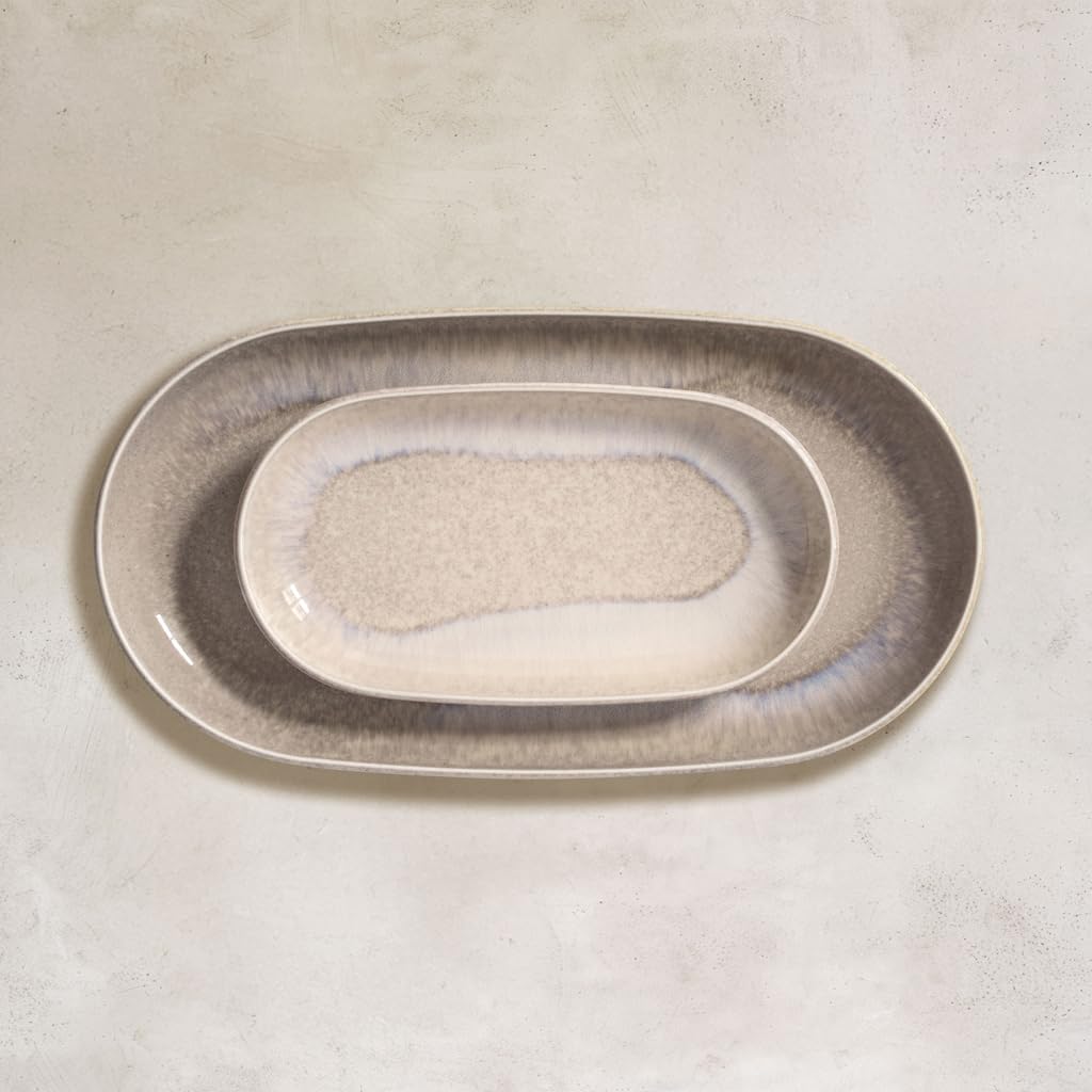 like. by Villeroy & Boch Perlemor Sand Teller oval 34x20x3cm