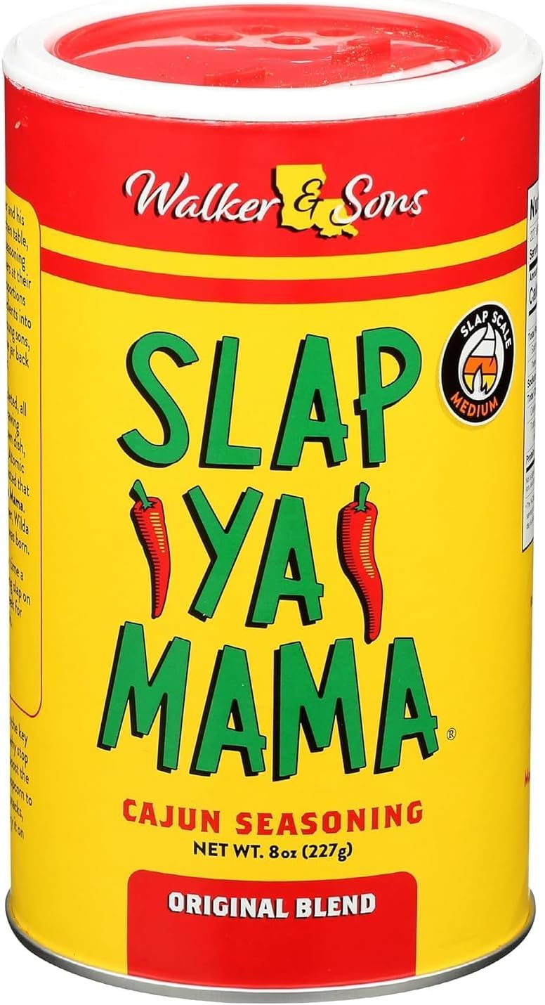 Slap Ya Mama All Natural Cajun Seasoning from Louisiana, Original Blend, MSG Free and Kosher, 8 Ounce Can