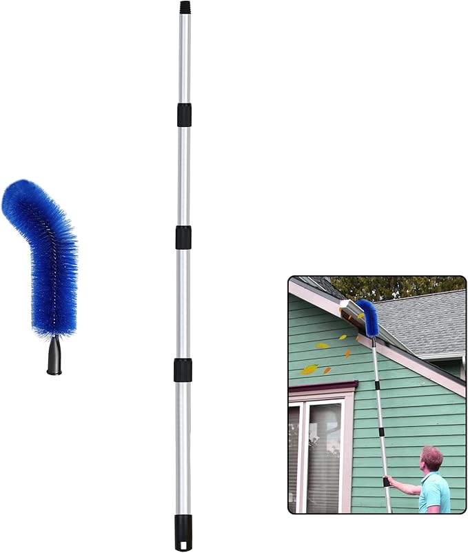 BJADE'S Gutter Cleaning Brush Gutter Guard Cleaner Tools with Extendable Telescopic