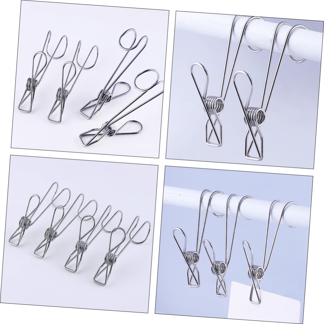 ULTECHNOVO 2sätze Wäscheklammern Rostfreie Clips Für Kleidung Handtücher Und Socken Für Im Innen Und Außenbereich rutschfest Und Langlebig