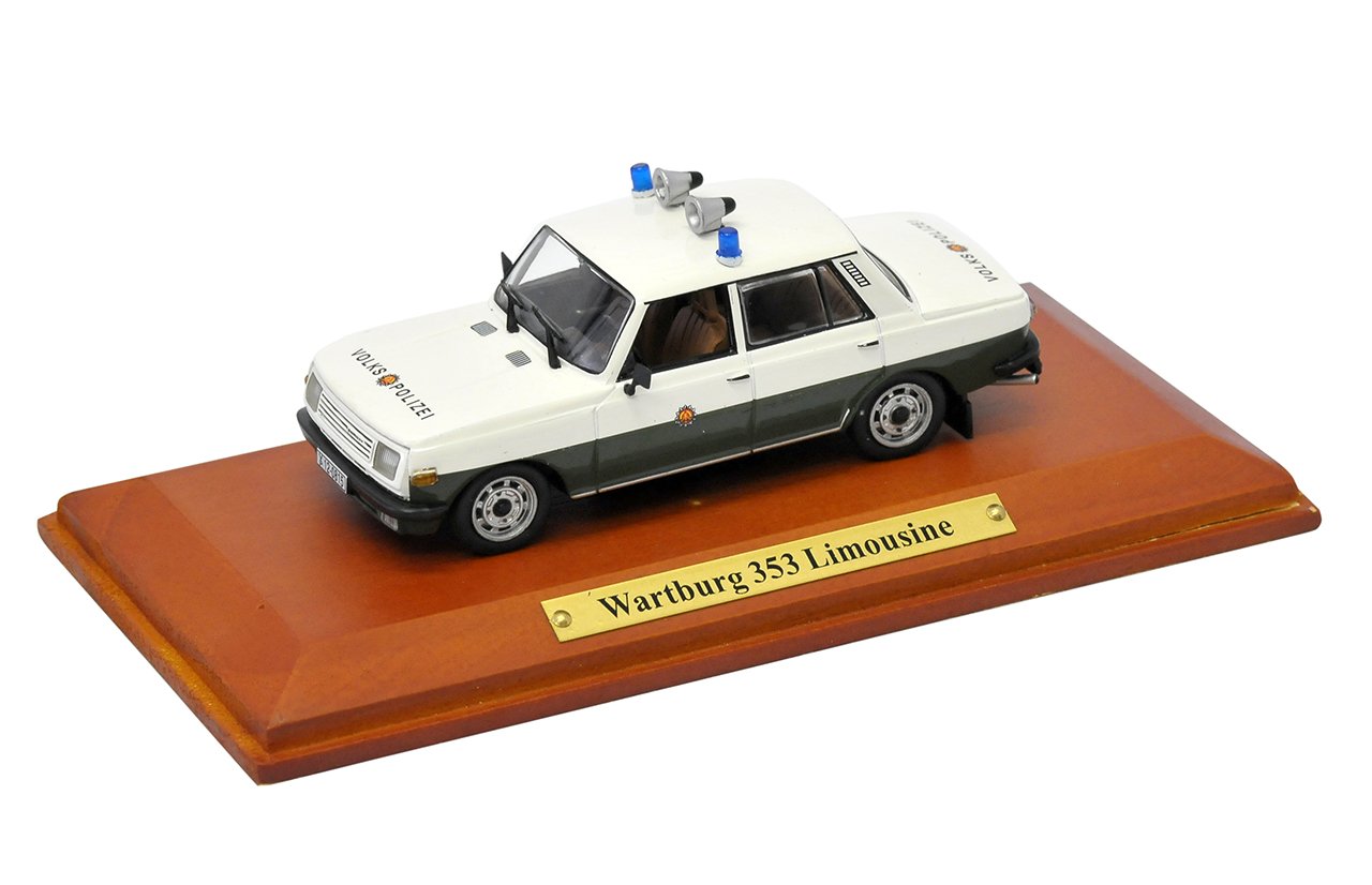 alles-meine.de GmbH Wartburg 353 Limousine Volks Polizei 1966-1989 DDR 1/43 Atlas Modell Auto mit individiuellem Wunschkennzeichen