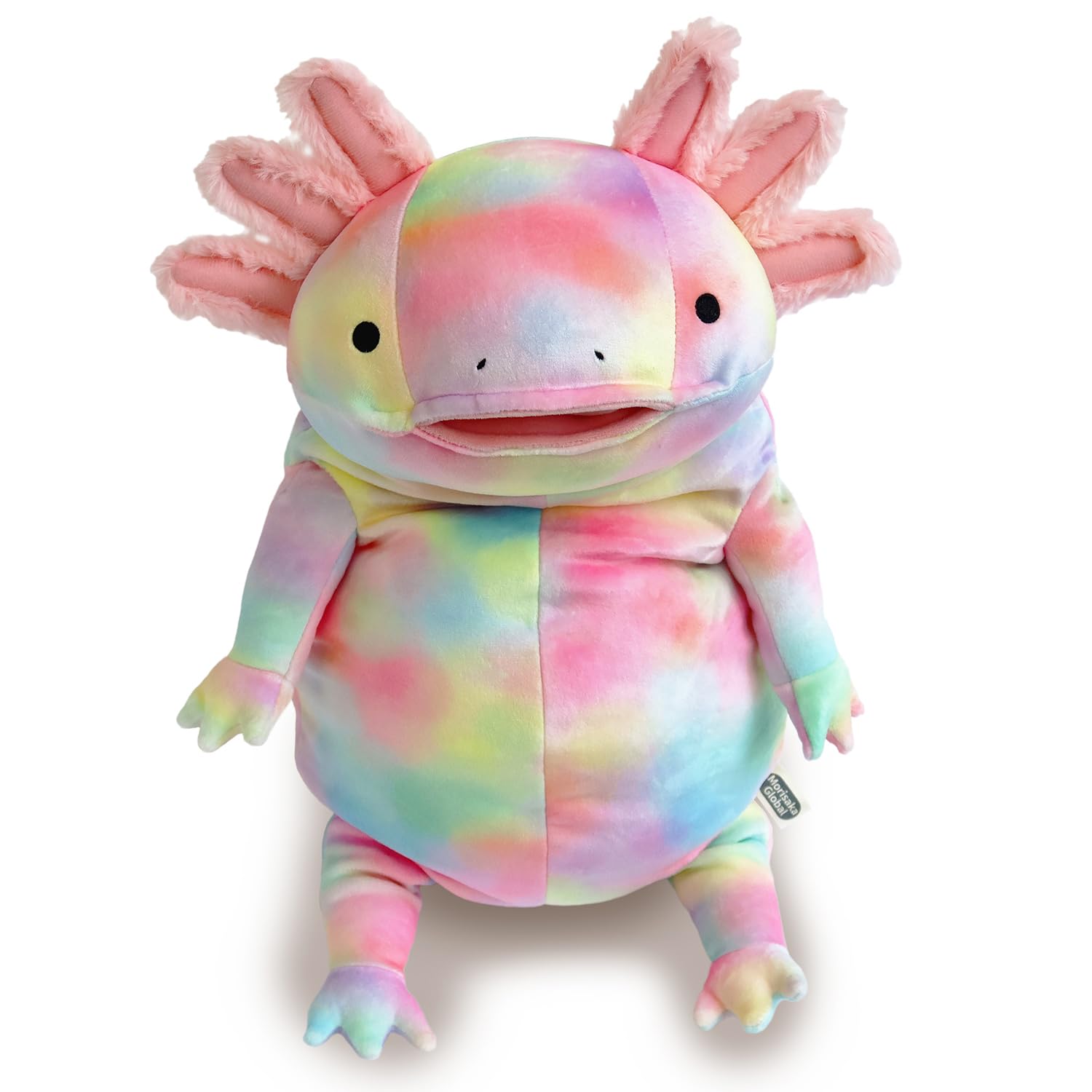 Morisaka Global Mochi Panda Rainbow Large Plush 11.8in Squishy Japan
