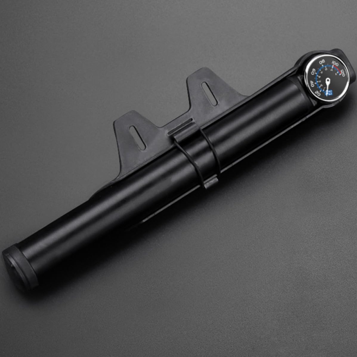 GLEAVI Gonfleur de Pneus Portable Compresseur D'air Électrique en Alliage D'aluminium Noir, Pompe à Vélo Haute Pression, Léger et Compact, pour Valves Presta et Standard
