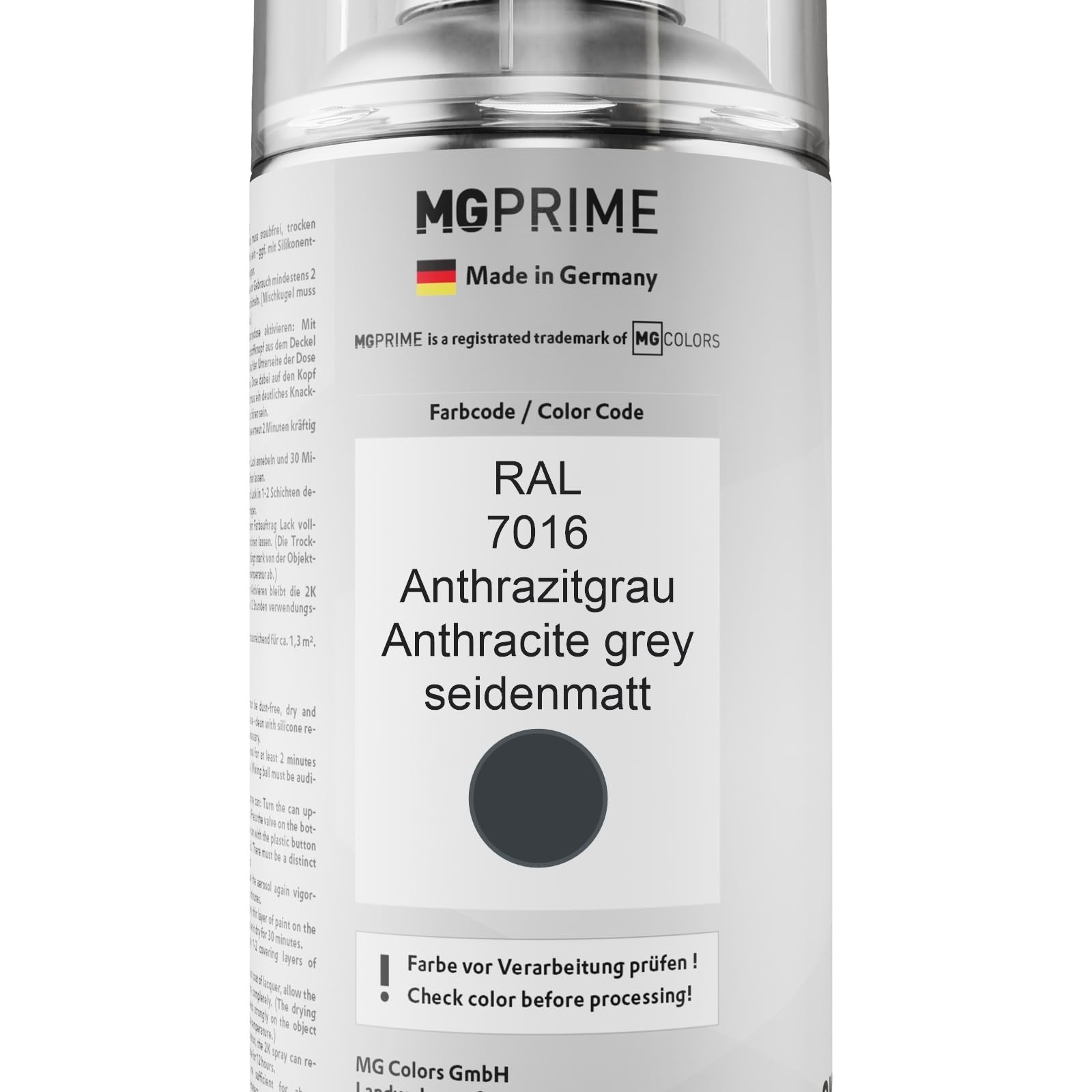 Peinture Fer Climats Extrêmes RAL 7016 Gris Anthracite Mat 1,5L V33