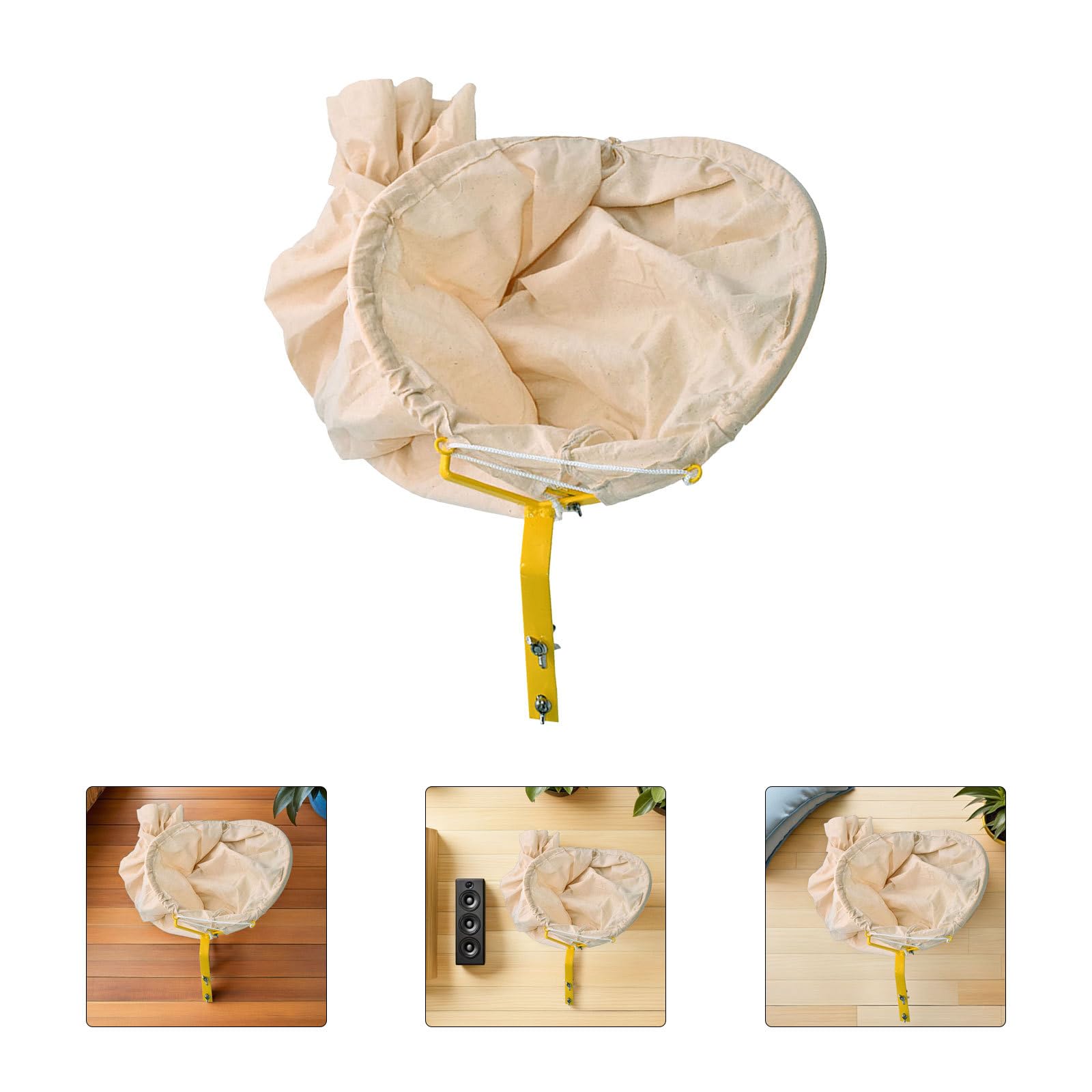 SUPVOX Rete in Tela Strumento per Apicoltura All'aperto Anello di Ferro per Cattura Api Beige Leggera Colore Casuale per Alveari su Alberi