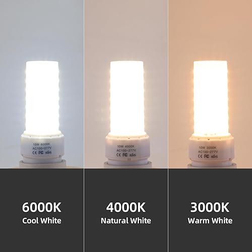 Miniatura 8 de Lidesheng Bombilla LED GU24 de 3000 K, blanco cálido, alto brillo, 1600 lúmenes, para ventilador de techo de baño, 18 W, 23 W, T2, lámpara CFL