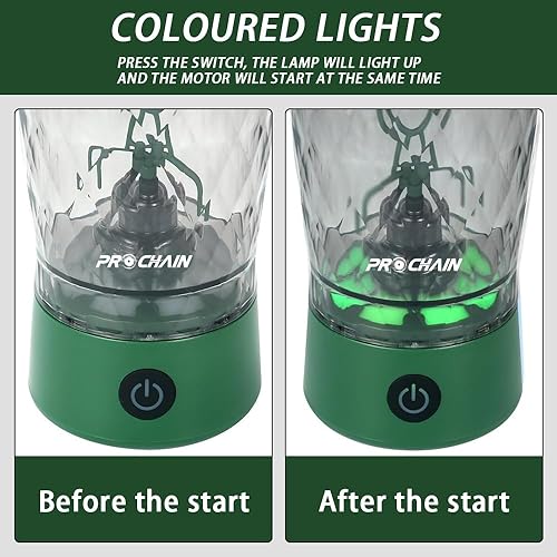 Miniatura 7 de Botella mezcladora eléctrica de proteínas, taza mezcladora recargable por USB, mezclador de bebidas de agua, botellas portátiles para gimnasio y