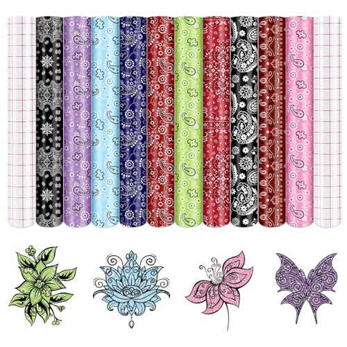 HTVSTD Pasiley Selbstklebendes Vinyl, 10 Blatt