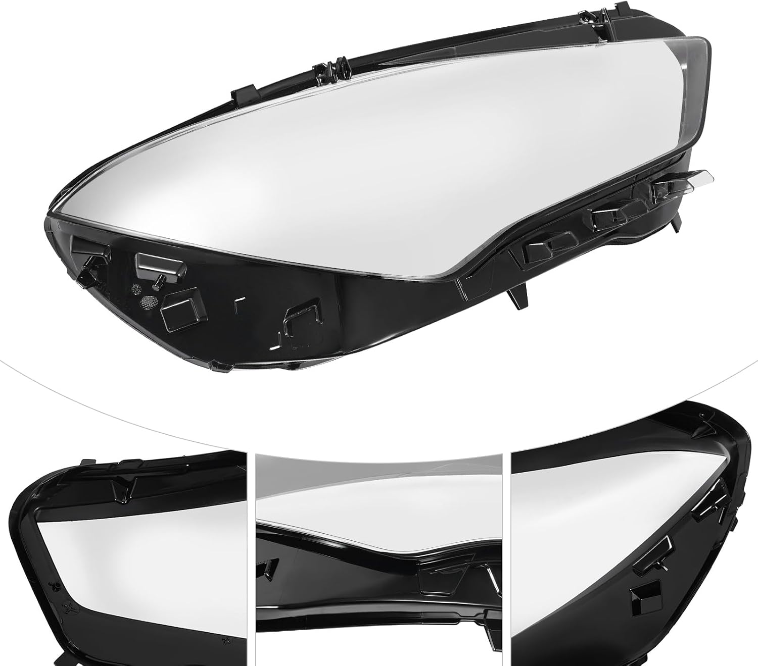 Right Side Headlight Cover for 2020-2023 Mercedes-Benz CLA W118 CLA180 CLA200 CLA250, Front Headlight Lens Cover, Direct Replacement (Right Side)