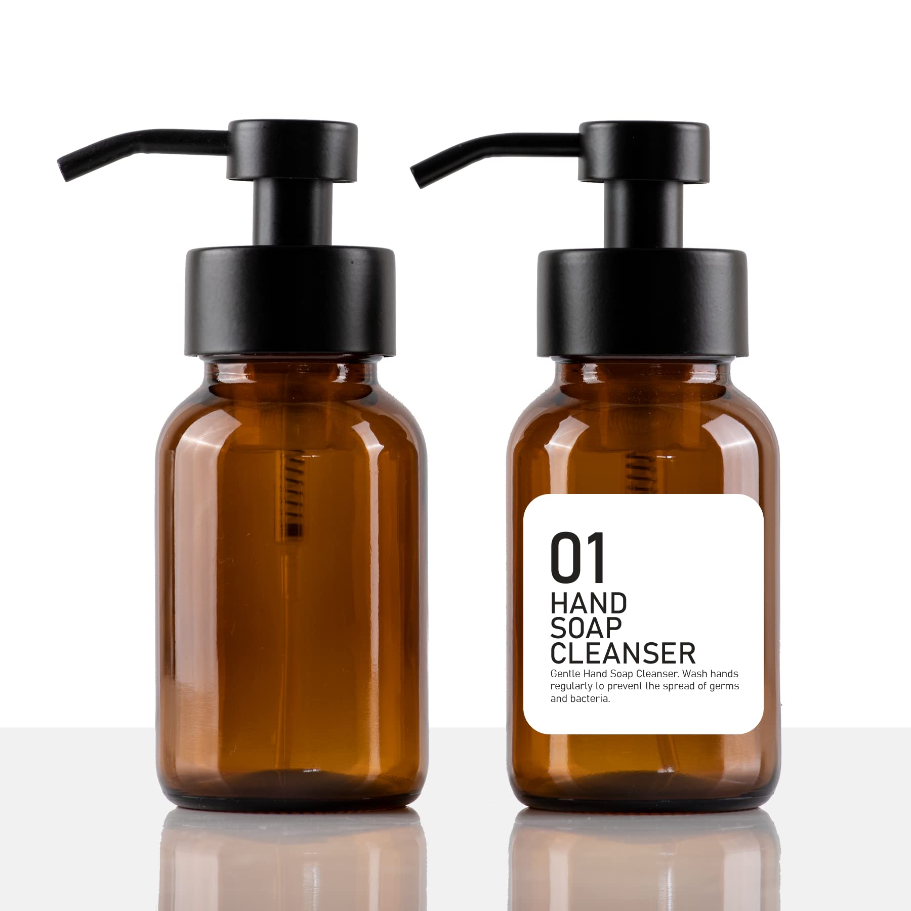 Buy Amber Glass Foaming Hand Soap Dispenser Amber Glass Soap