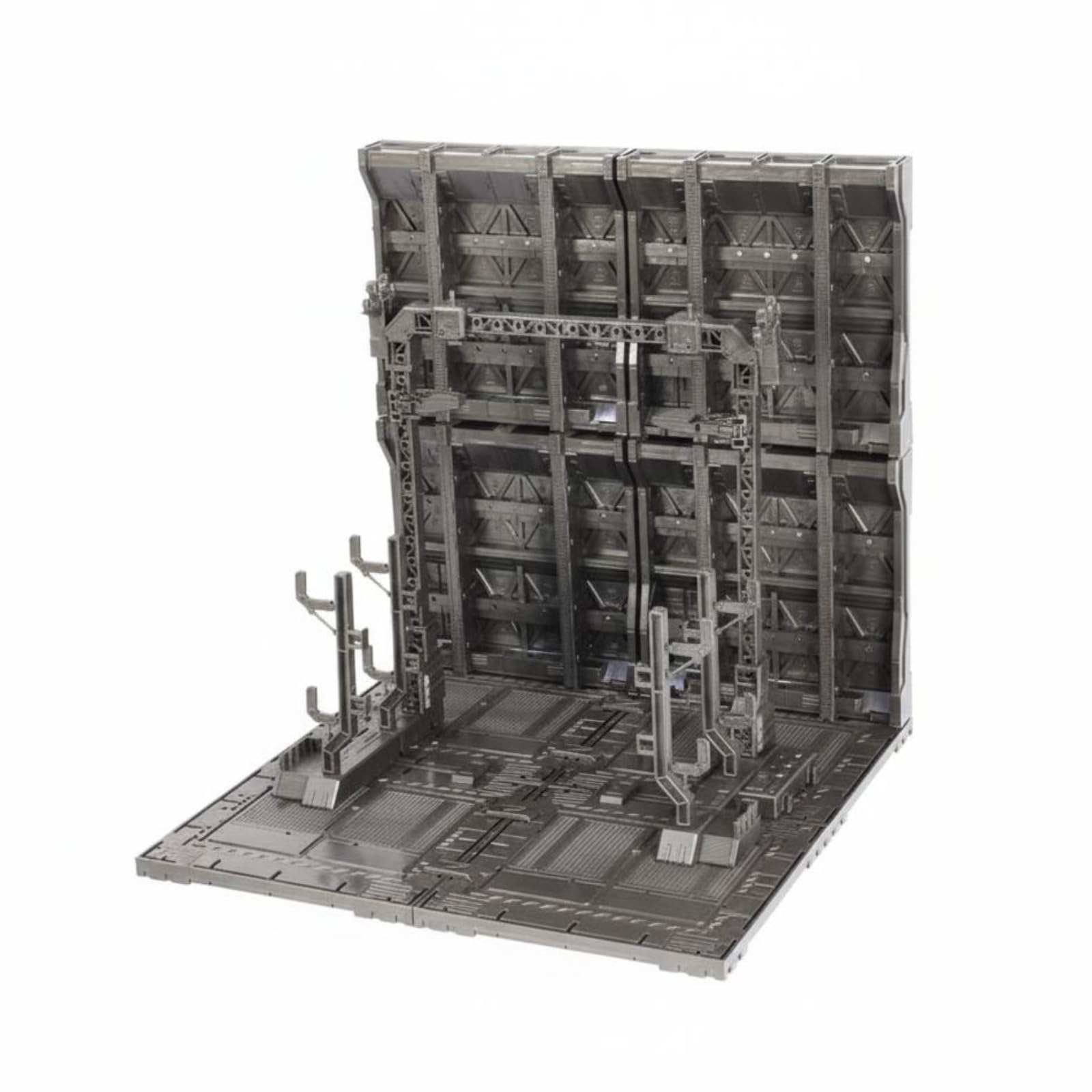 Action Figure Base per Diorama da Collezione Figure Struttura Meccanica con Elemento Verticale E Pavimento Tecnico Superficie in Plastica Adatto per , Vt-116-35