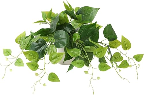 Plantas artificiales falsas en maceta para pared, hogar, habitación, oficina, decoración interior