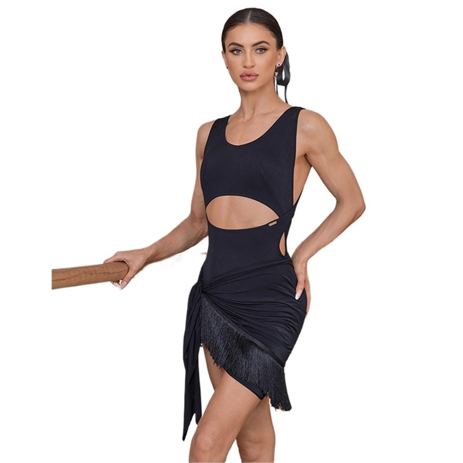 Latin Tanzkleid Latein-Tanz-Kleidung for Damen, Bodysuit, Rock, Trainings- und Praxis-Tanzkleidung Für Tanz
