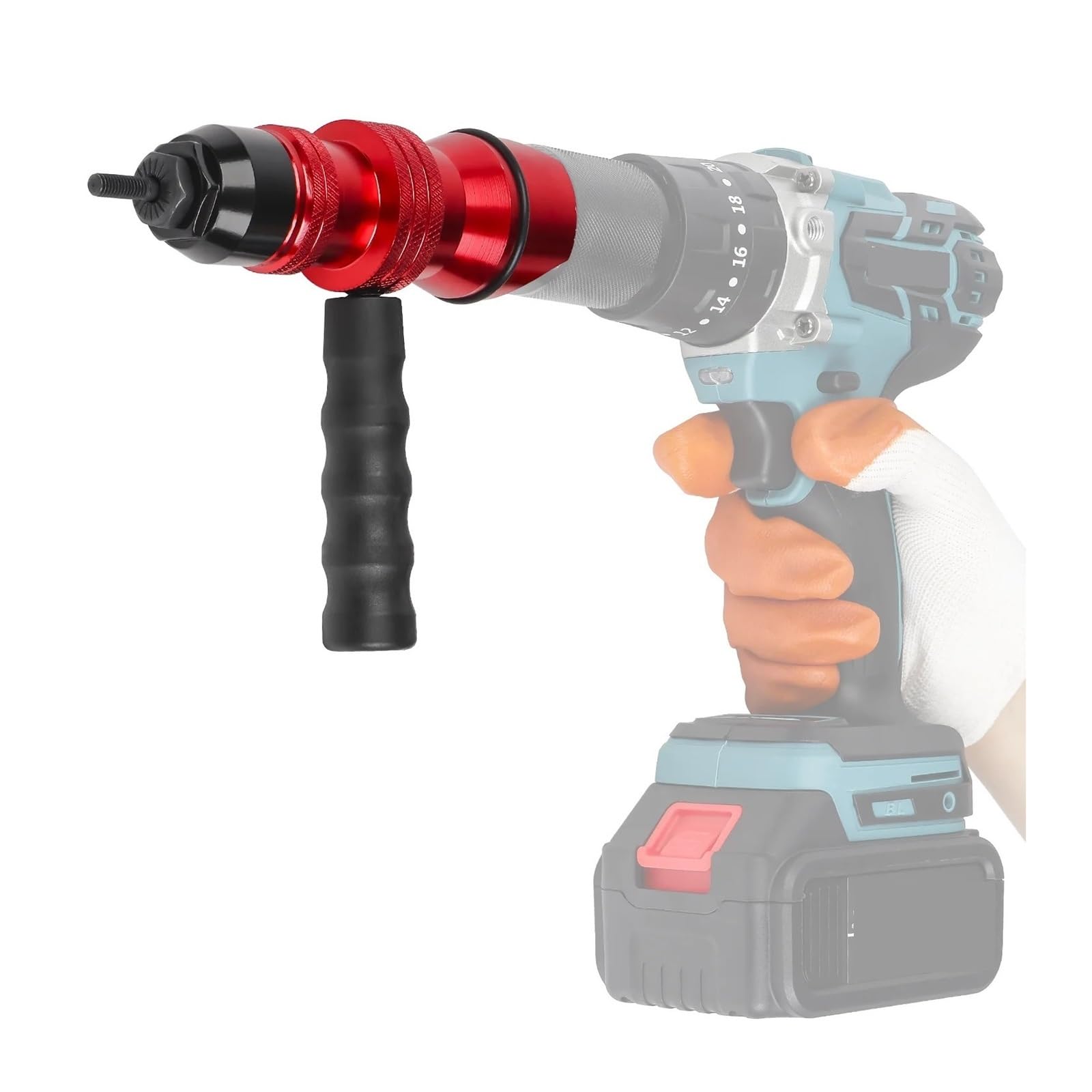 Pistola sparachiodi, Pistola For Rivetti Elettrici For Dadi For For For Adattatore M3 M4 M5 M6 M8 M10 For Rivettatrice Manuale Rivnut Strumento