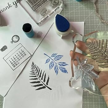 Amazon.co.jp: seimeinoki 4個 クリアスタンプ用 アクリル