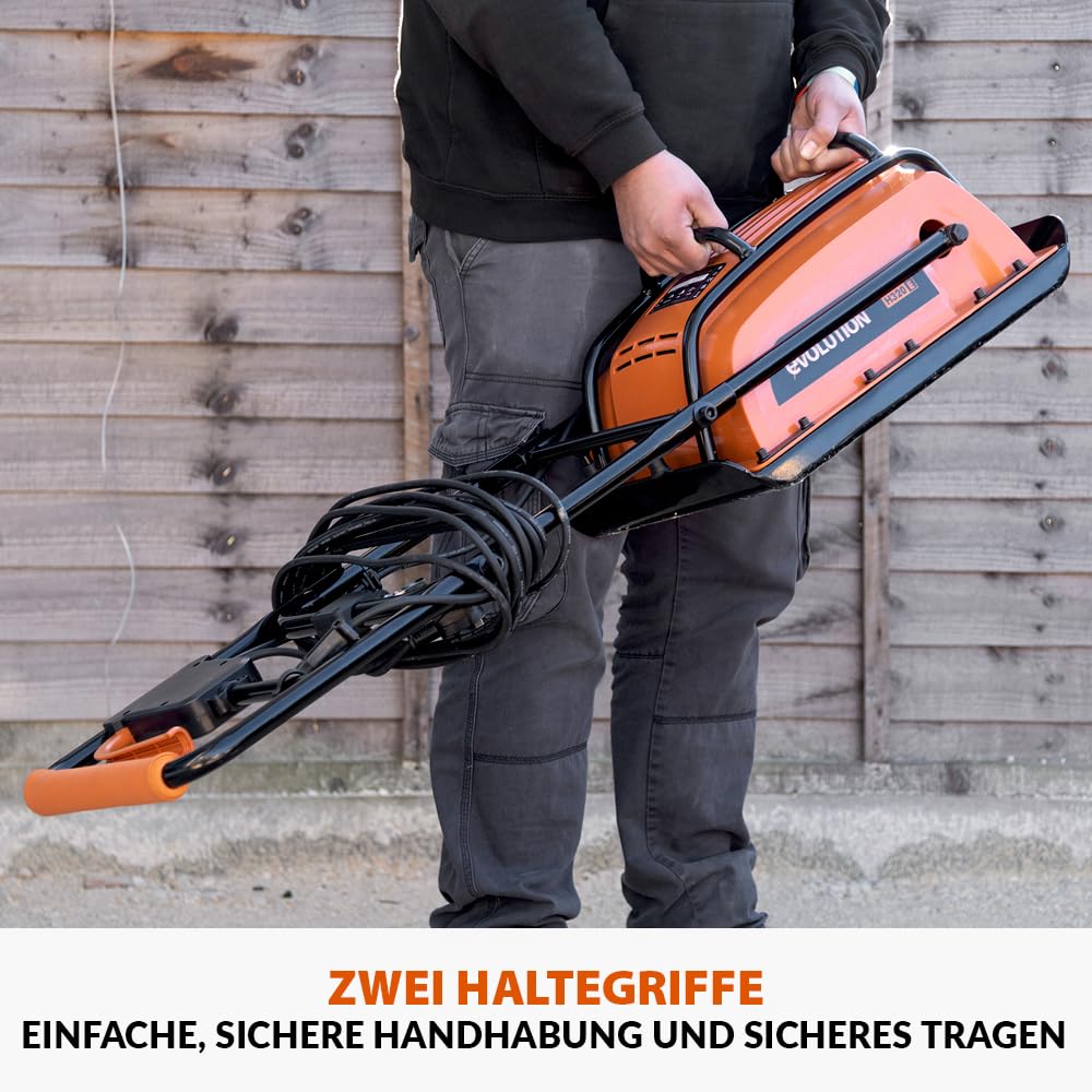 Evolution Power Tools H320-E Hulk Elektro Elektrisch Vibrationsstampfer, Rüttler, rüttelplatte - Ideal zum Nivellieren von Gehwegen, Vorbereiten von Kunstrasenflächen, Terrassen, Blockarbeiten, Sand