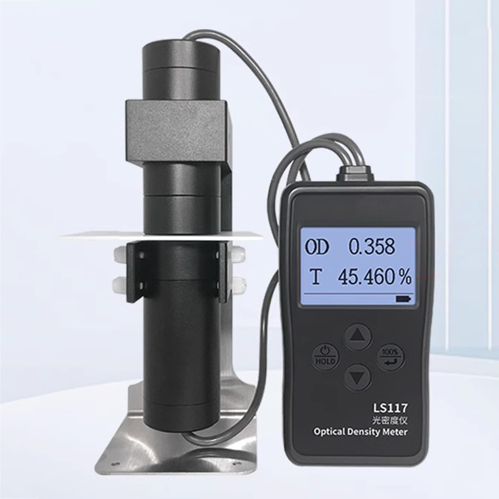 Misuratore portatile di trasmissione in vetro, rilevatore di tinta per finestre, luce visibile 380-760 nm per test di blocco della luce blu