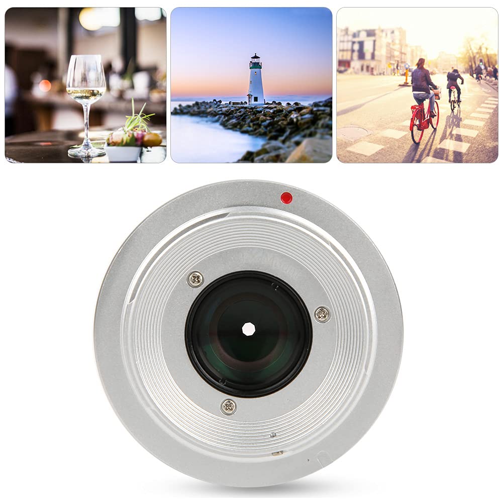 Yctze : Obiektyw Ręczny 25 Mm F1.8 NEWYI Szkło Optyczne 25 Mm F1.8 Srebrny Duża Przysłona Stała Ręczna Sceneria Humanistyczny Obiektyw Aparatu Szerokokątny o Dużej Przysłonie (Port E)