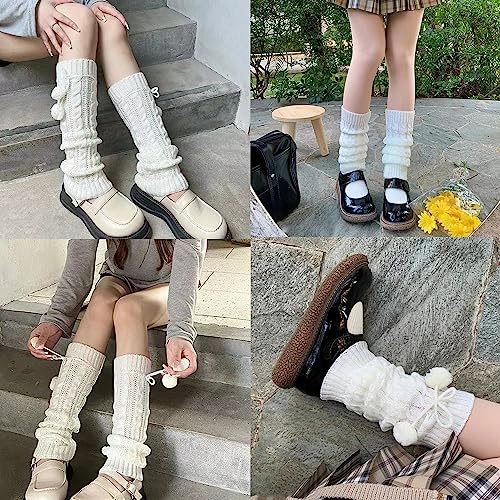 Image of Leg Warmers Harajuku with Lace Button Knit Harajuku Japanese Style Kawaii Lolita Gothic Flared and Loose Fit