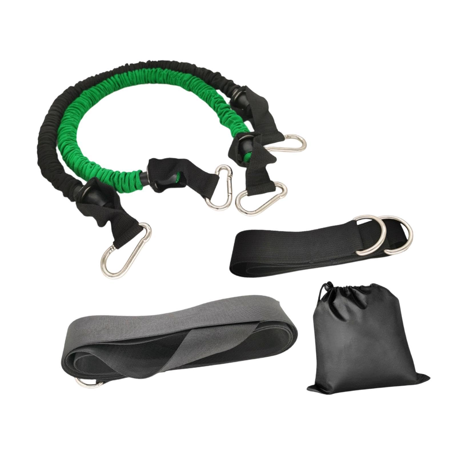 Home Resistance Training Kit High Load Capacity Versatile Gym Exercise Strap Black 70 Pounds-image-47
