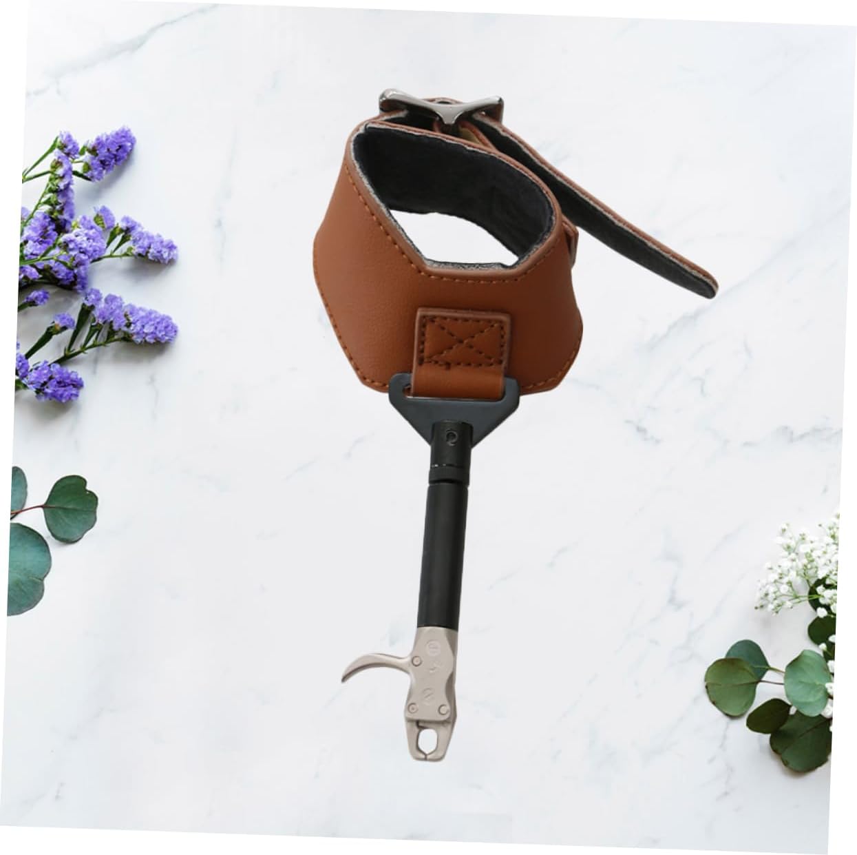 SUPVOX Arrow Caliper Release Aid Accessory Wristband for Bow Arrow Use Fit for All Wrist Material for Beginners Experienced Brown