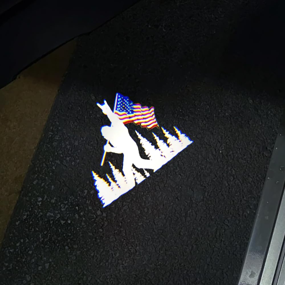 uunonaha High Definition Car Door Logo Lights 2 Pcs, Car Projection LED Projector Door Shadow Light Welcome Light Laser Emblem Logo Lamps Kit Puddle Lights Compatible for Accord 9 Accessories (04)