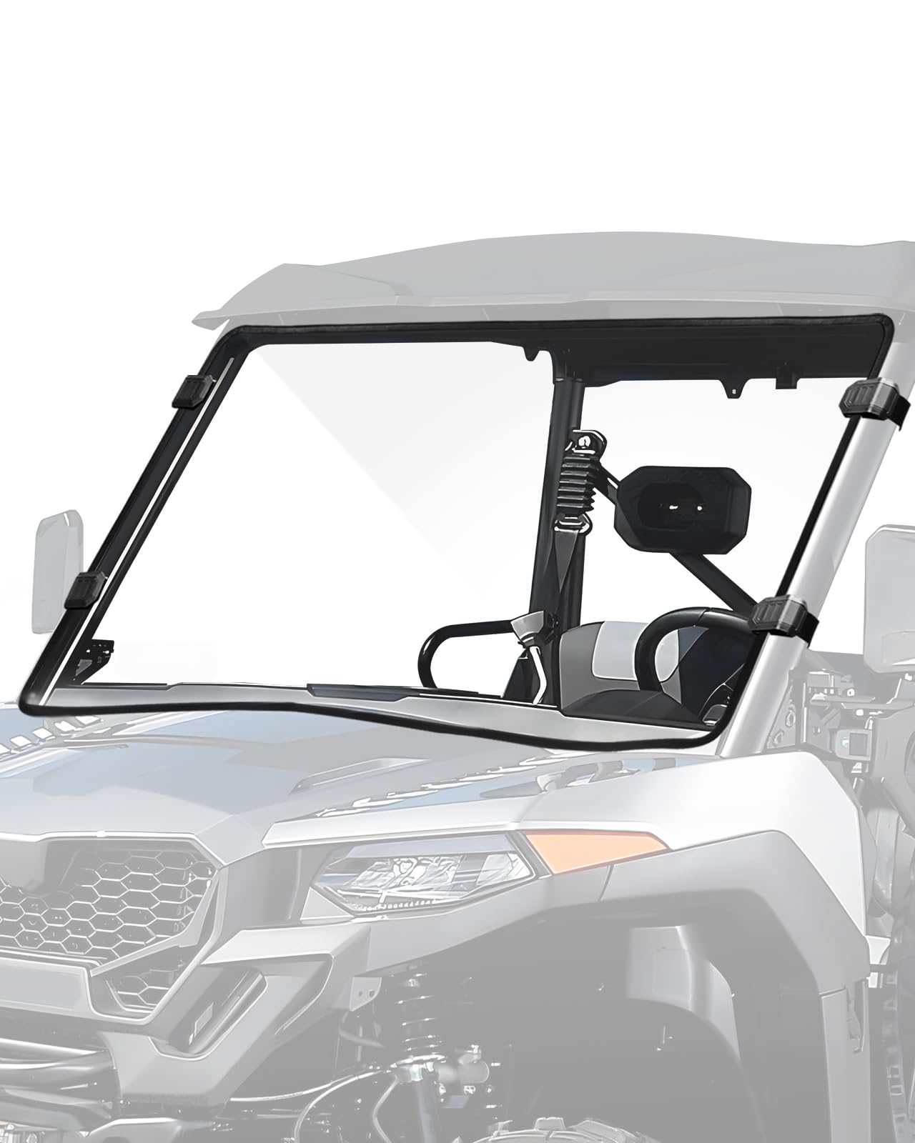 StarknightMT UForce 600 Parabrisas Delantero Resistente a Arañazos Compatible con CFMOTO UForce 600 2021-2026/800XL 2025 2026 Ventana Frontal Transparente Usado con Techo Duro y Suave PC UTV
