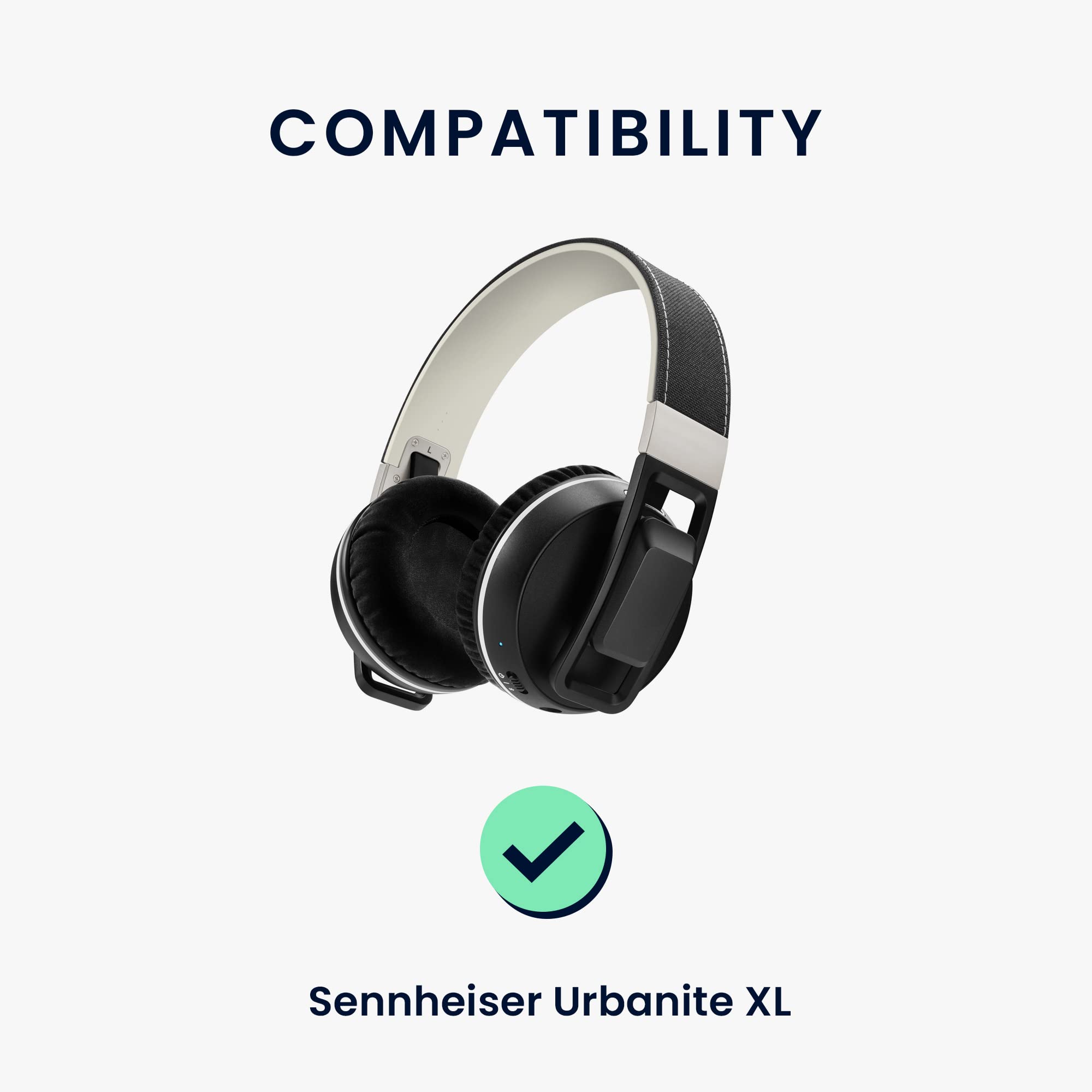 Cuscinetti Auricolari Di Ricambio Geekria Per Sennheiser Urbanite XL - Memory Foam, Set Da 2 Pezzi - Foto 3