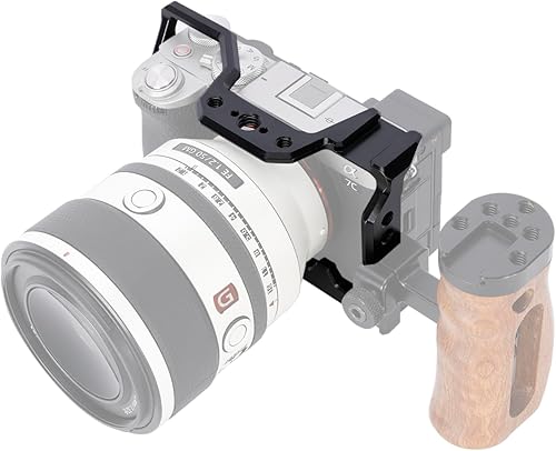 Miniatura 2 de NICEYRIG A7C II A7CR - Jaula de aluminio para Sony Alpha A7CII / A7CR / A7C cámara sin espejo Vlog Vlogging Video Making con placa de liberación