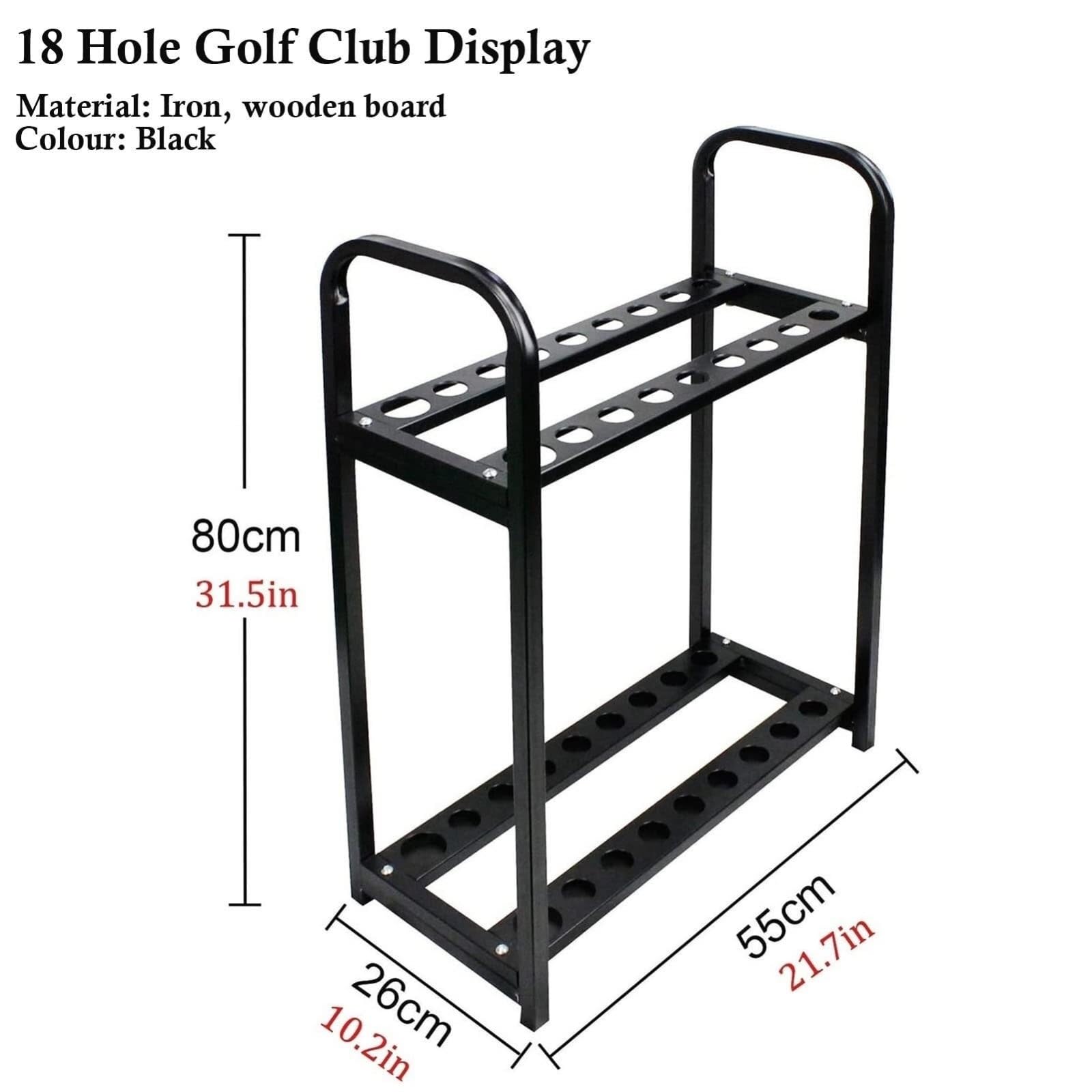 Golfschläger-Halter Golfschlägerständer, Präsentationsständer, 18-Loch-Golfschläger-Aufbewahrungsständer, Metallständer, Aufbewahrung Für Driving Range-Zubehör Golfschläger-Organisation