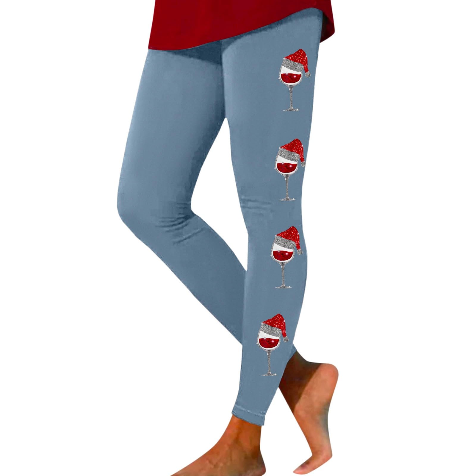 Legging De Noël Pour Femme - Motifs Festifs, Taille Haute, Confort Élastique - Idéal Pour Les Fêtes