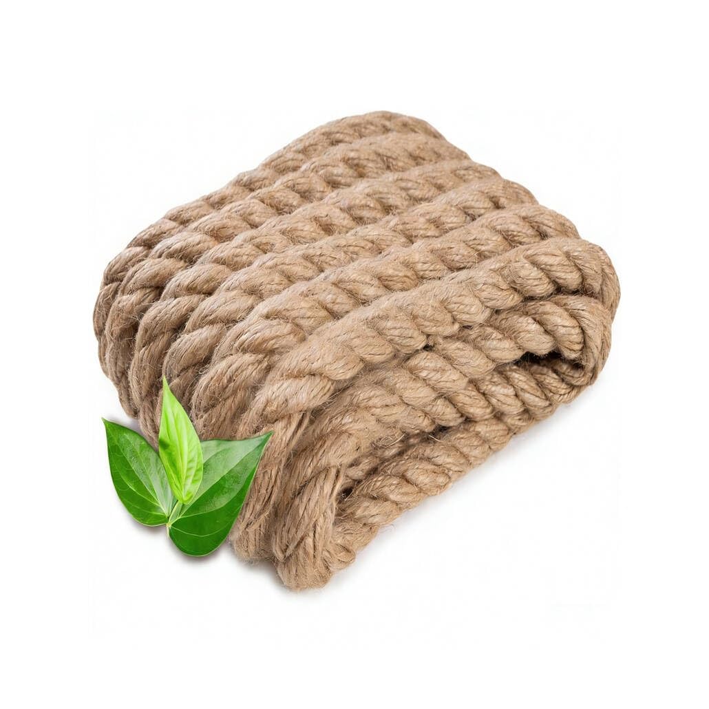 Długi pleciony naturalny sznurek jutowy do pakowania hak ogrodniczy hobby kreatywne prace ręczne projekty prezentów (20 mm, 10 m/33 stopy)