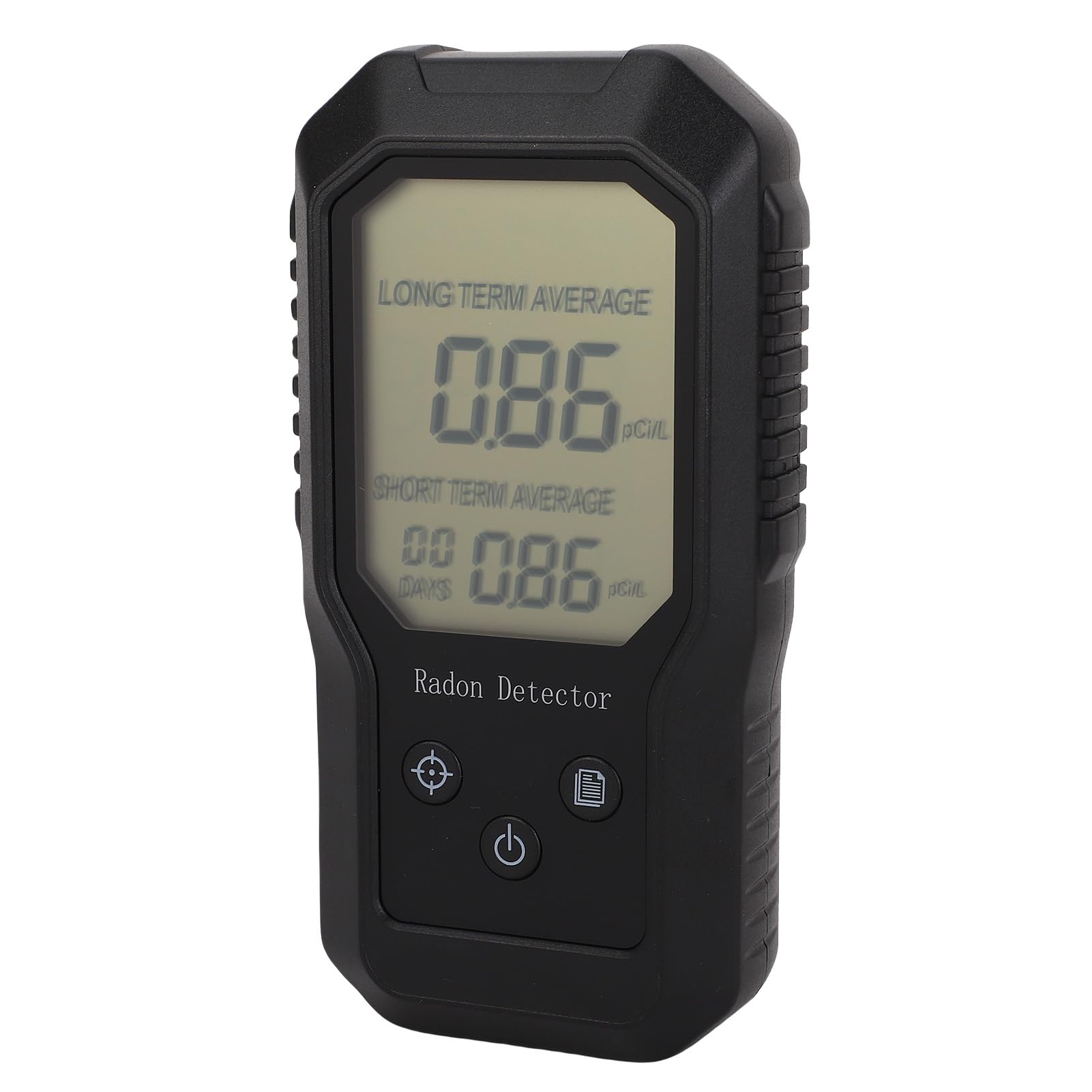 Rilevatore di Radon, Tester Digitale Portatile per Gas Radon con Montaggio a Parete per Uso Domestico