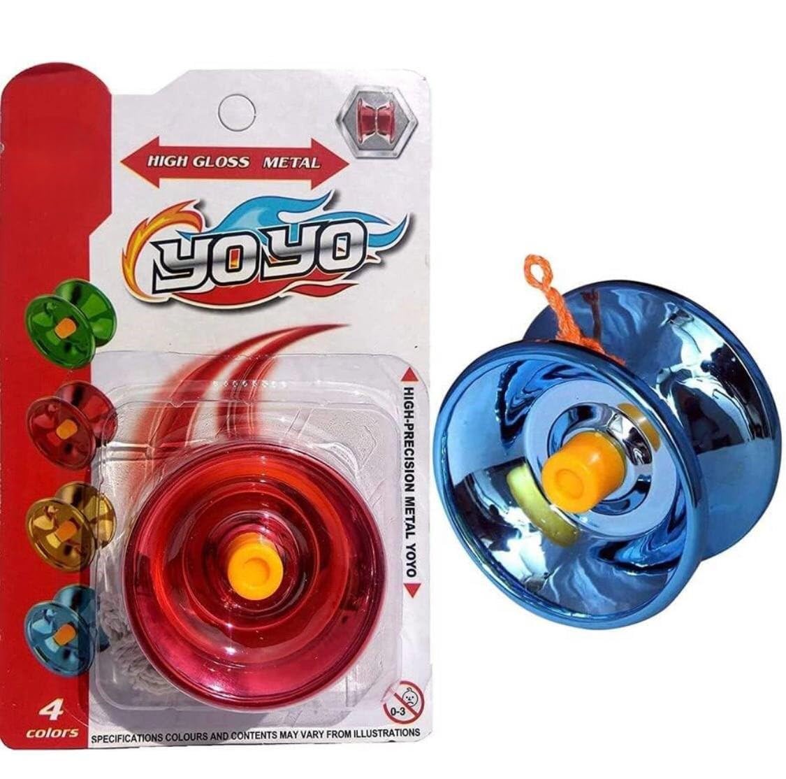 VISHWA IMPEX Fine Quality High Gloss high Speed Metal YoYo Toy Spinner Toy - 1 pcs, Multi Colours, Rapid Spinning Toy with Weight Balancers (B0DBVS6TF3) Amazon Price History, Amazon Price Tracker