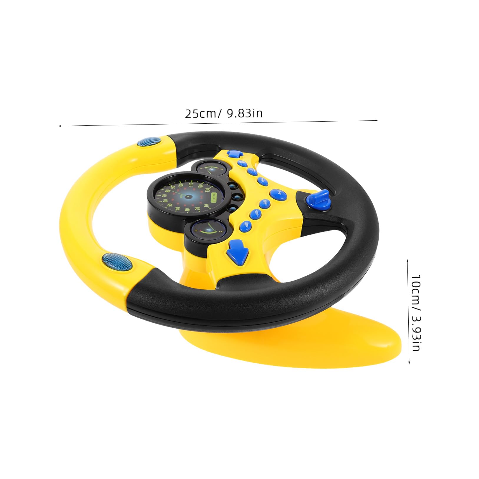 Toddmomy Volante Giocattolo Per Bambini Con Luci e Musica, Mini Volante Di Simulazione Guida Educativa Portatile Per Gioco Di Ruolo e Apprendimento Interattivo Famiglia