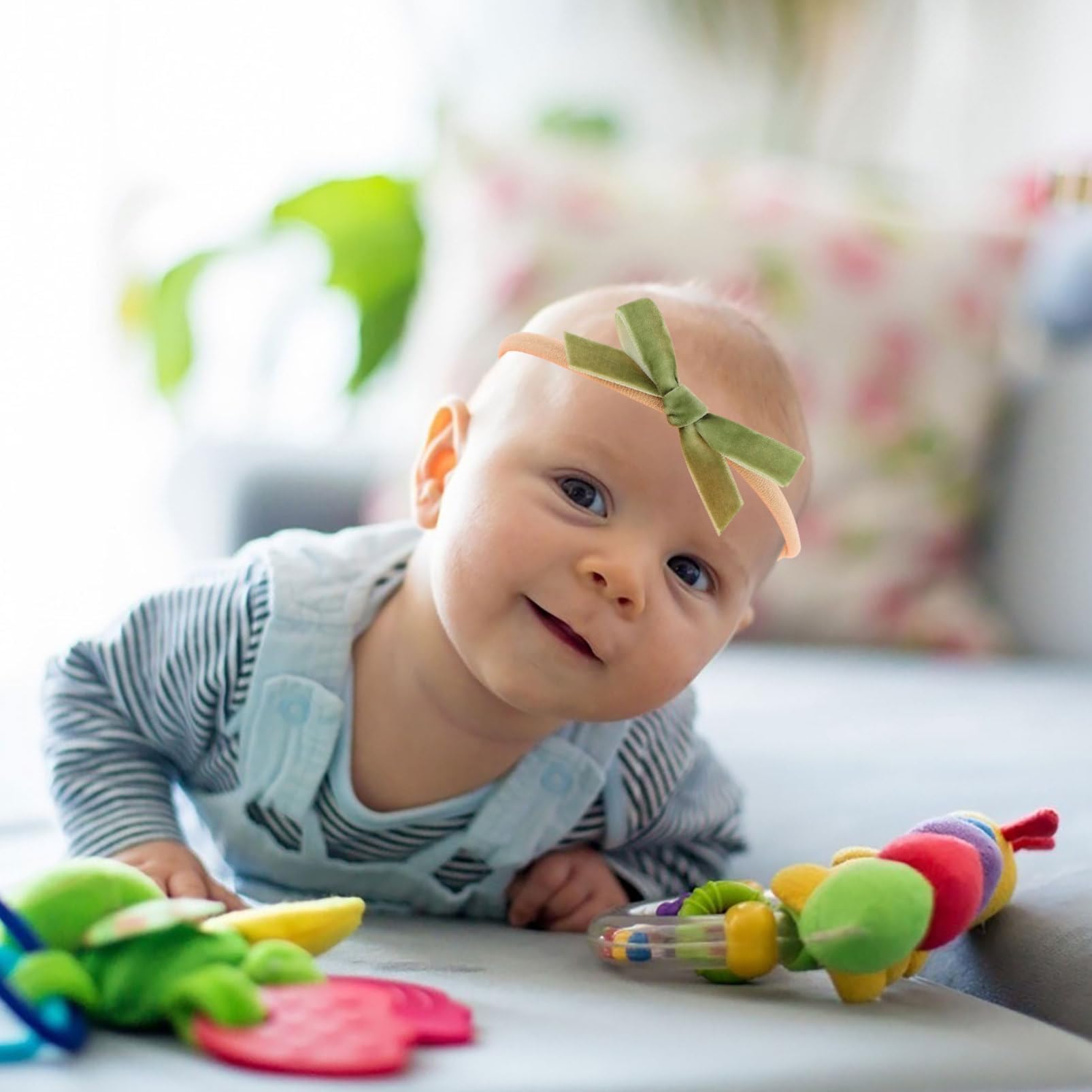 32 Stück-pack Babys Haarband mit Schleife aus Fluffy Ribbon, Dehnbar