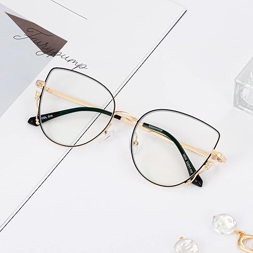 Miniatura 5 de GUDVUE Lentes de luz azul anteojos ovalados ultra ligeros anteojos de computadora para mujereshombres antirreflejos UV400fatiga ocular