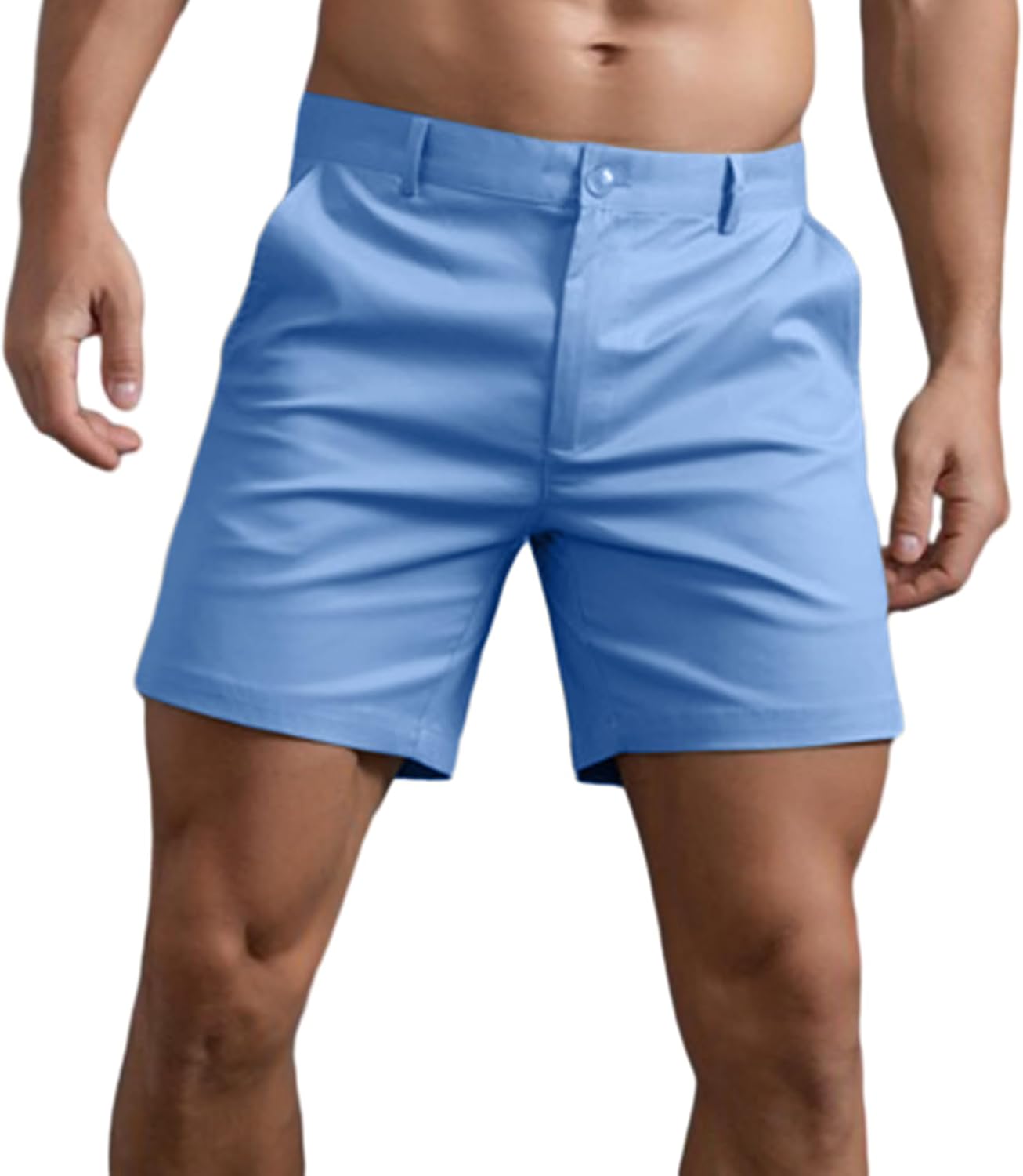 Mens Shorts Inch Inseam Flat Front Summer Casual Ghana Ubuy