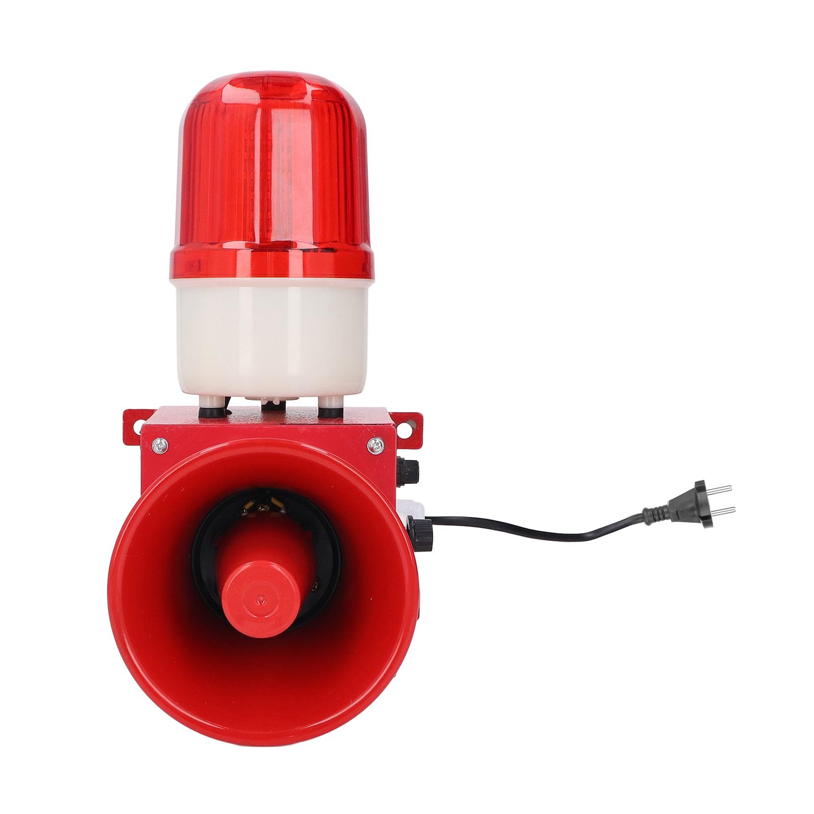 Sirena Industrial Bocina de Alarma, 115 DB Estroboscópica Fuerte Sirena de Alarma Intermitente Sirena Exterior Alarma de Seguridad Bocina de Advertencia Interior Luz de Sirena (2)