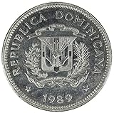 1989 DO Dominican Republic Native Culture 5 Centavos Good