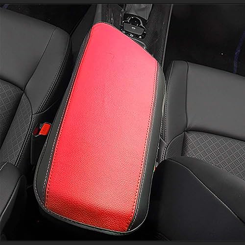 Miniatura 4 de AAGiiLEEYO Funda para reposabrazos de automóvil, fundas protectoras para consola central para Toyota CHR 2018, 2019, 2019, 2020, 2021, 2022 (rojo)