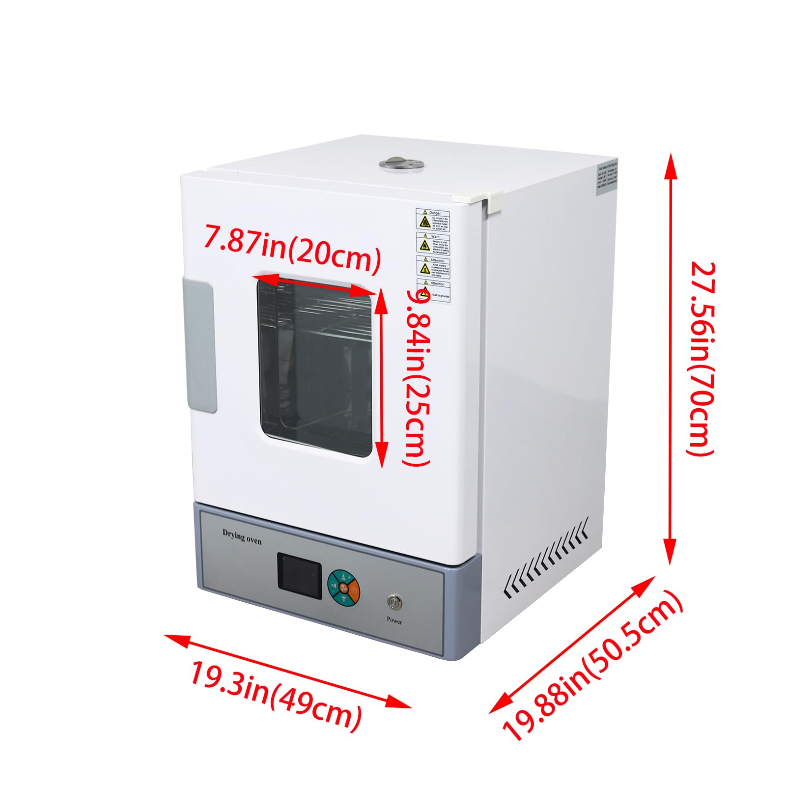 INTSUPERMAI Digital Forced Air Convection Drying Oven Industrial Lab Heat Drying Oven Adjustable Speed Lab Digital Forced Air Convection Drying Oven Industrial Forced Air Drying Oven 110V