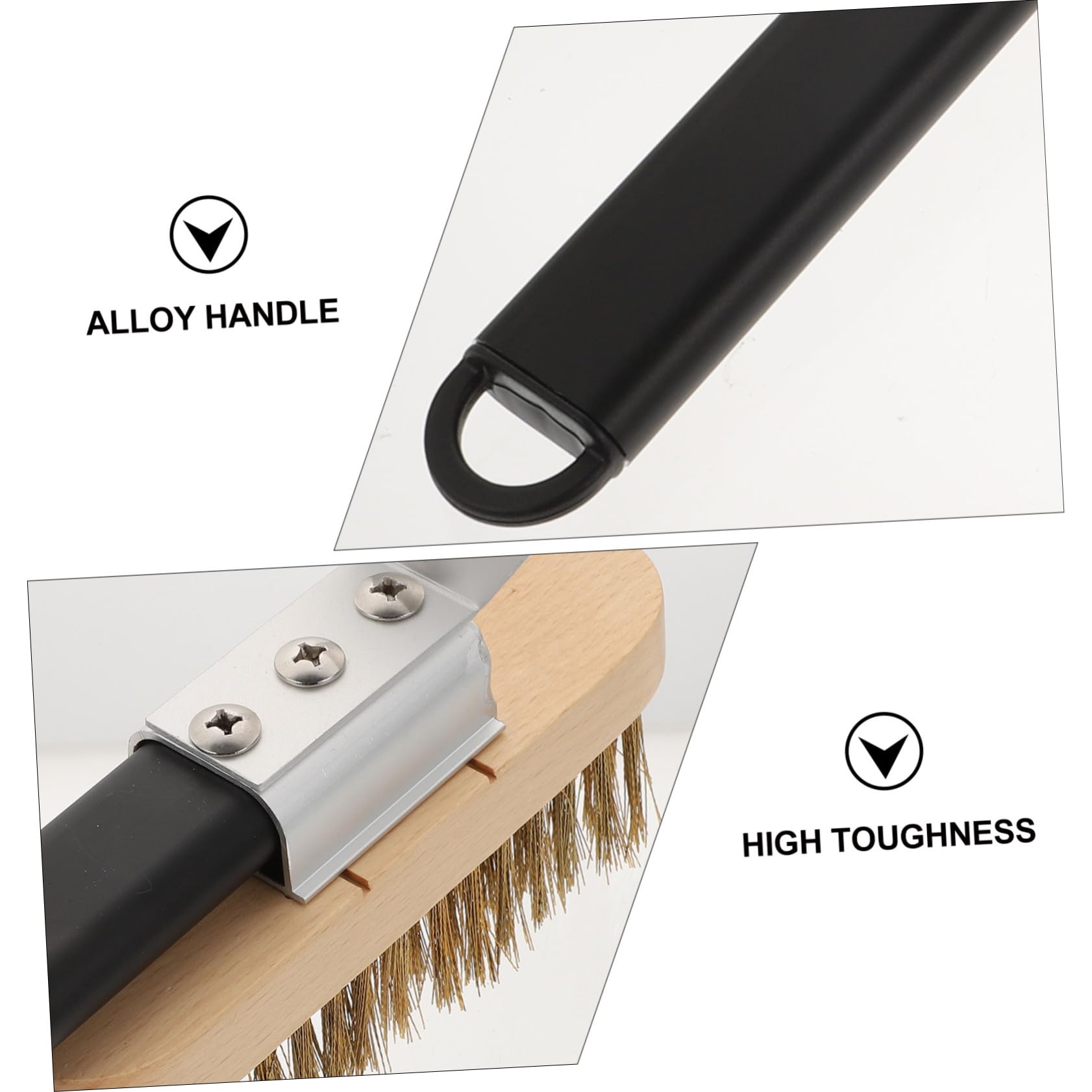 Cepillo Resistente para Estufa Diseño Antideslizante y Mango de Madera, Suministros de Limpieza para Horno y Cocina Profesional