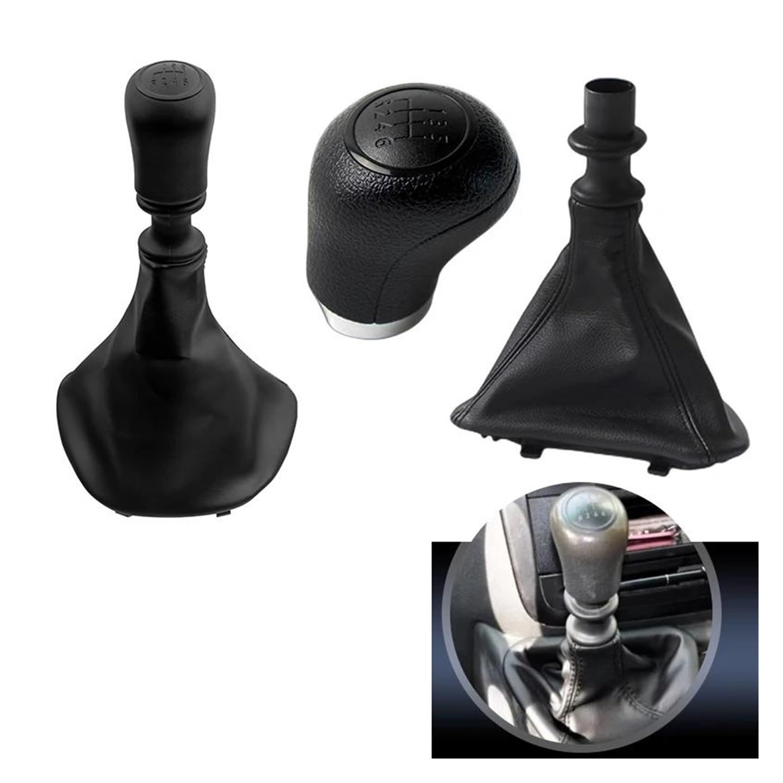 Voiture 6 Vitesses Boîte Vitesses Manuelle Pommeau Levier Vitesse Handball Guêtre Couverture De Botte Pour Mercedes Pour Benz W639 Pour VITO 2003-2010 Levier Vitesses Handball