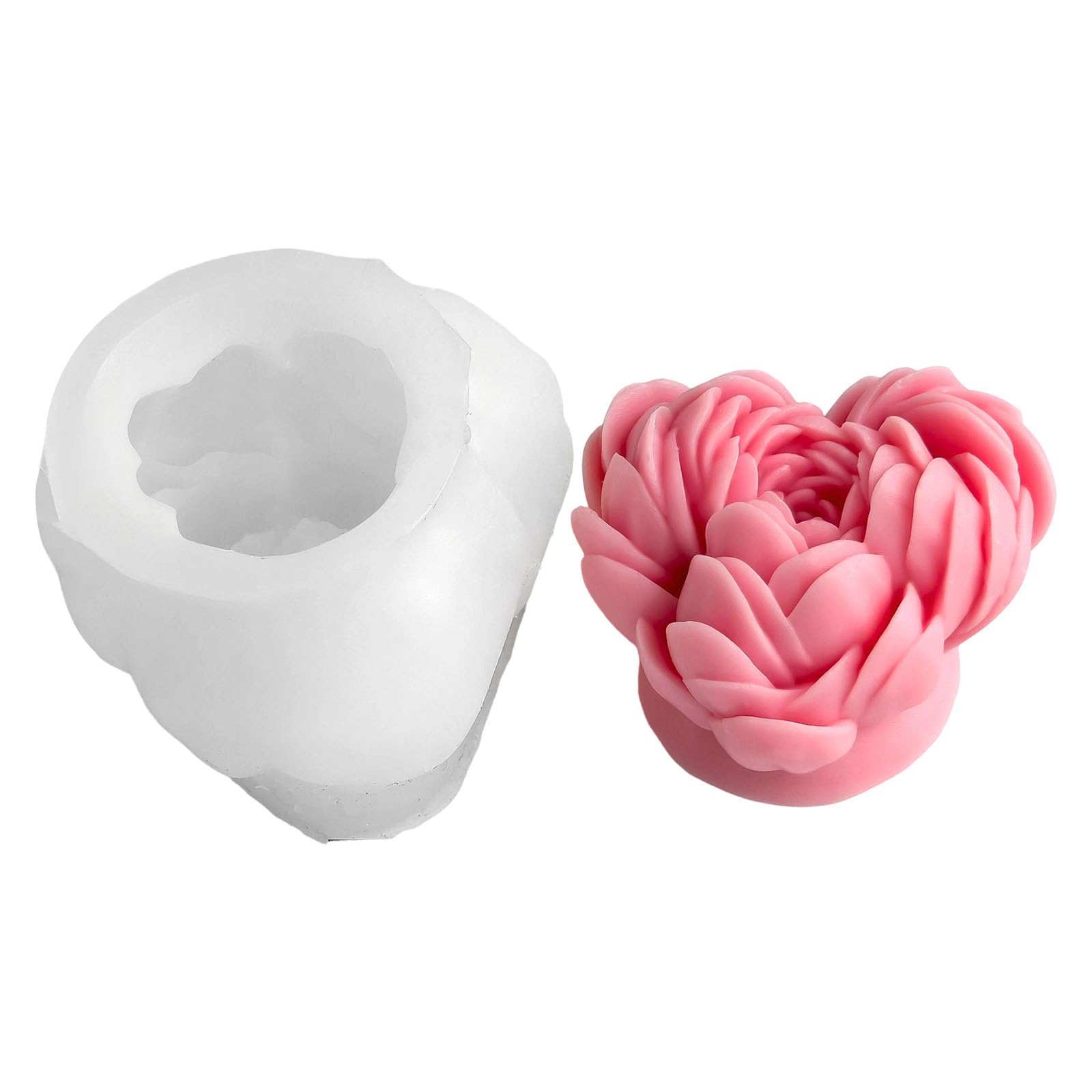 Kalttoy Peony Flower Silicone Molds Ornament Castings Molds Plasters Craft Supplies Castings Peony Flower