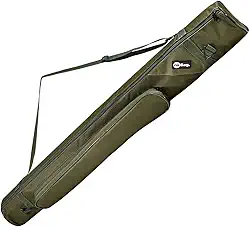 Bolsa Porta Varas Capa de Proteção Pescador com Alça Lateral de Transporte Carregamento Bolso Externo Pesca Esportiva Profissional Tralhas Leve e Fácil