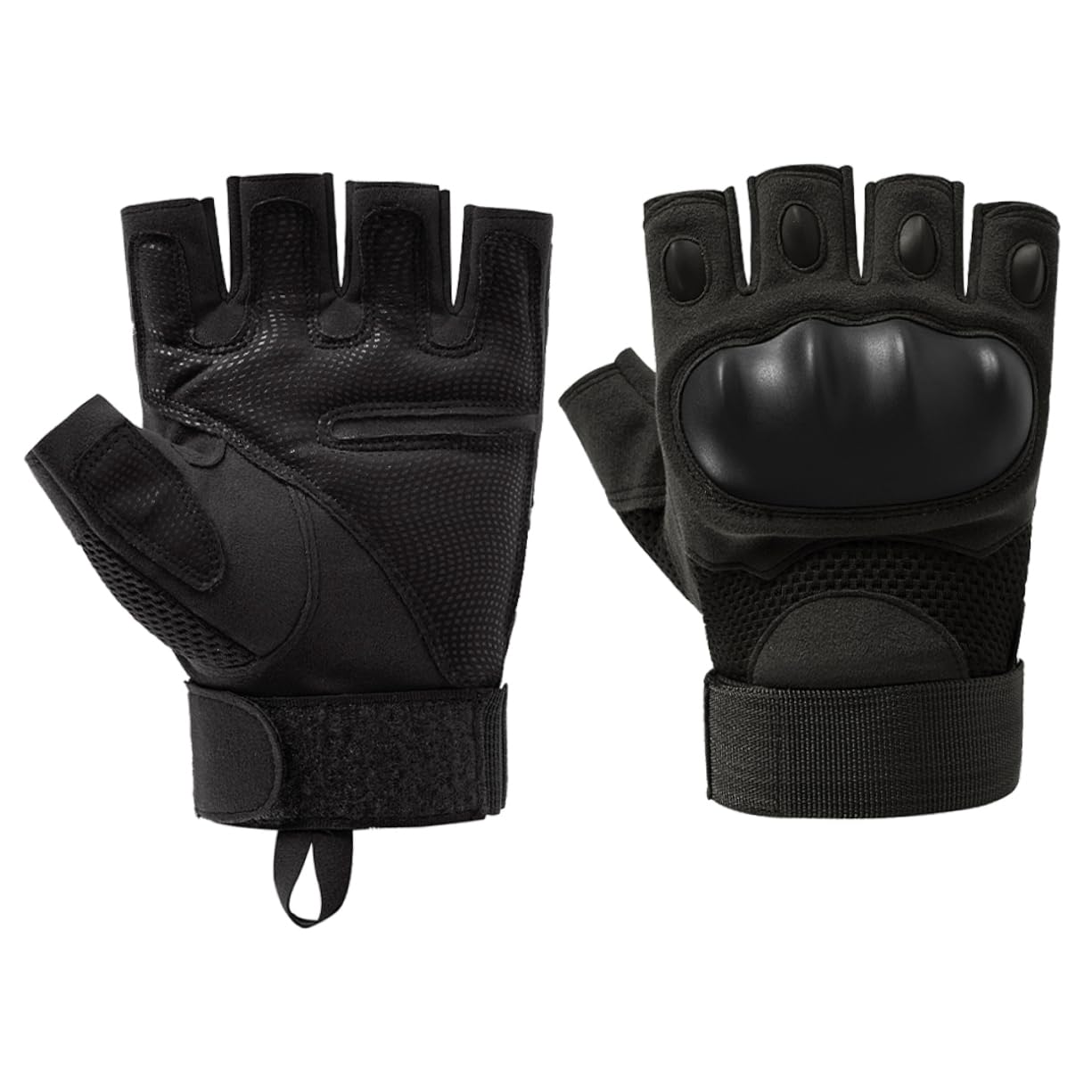 POPETPOP Unisex Half-Finger Gloves for Biking Men's Winter Riding Gloves Breathable Comfortable Anti-Slip