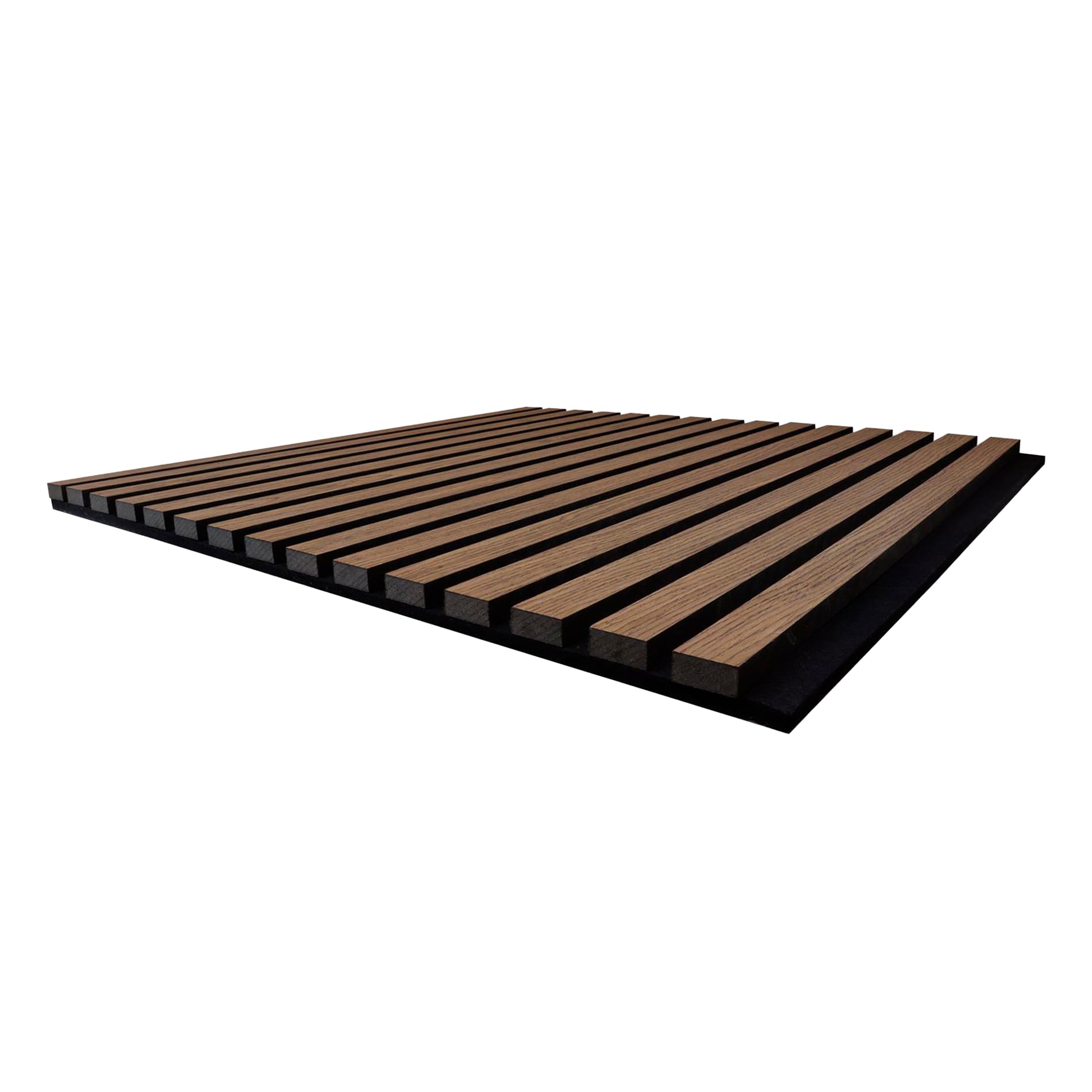 Phoenix Artpanel Paneles Acusticos Decorativos con Laminas de Madera y Fieltro para Pared 60 x 60 x 2.1 cm (8 Piezas, Walnut)